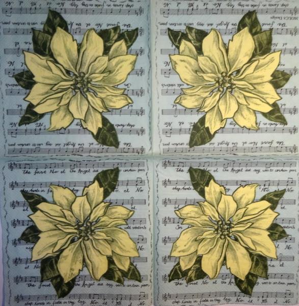 042 Christmas Flowers - 3-ply - MOLCA